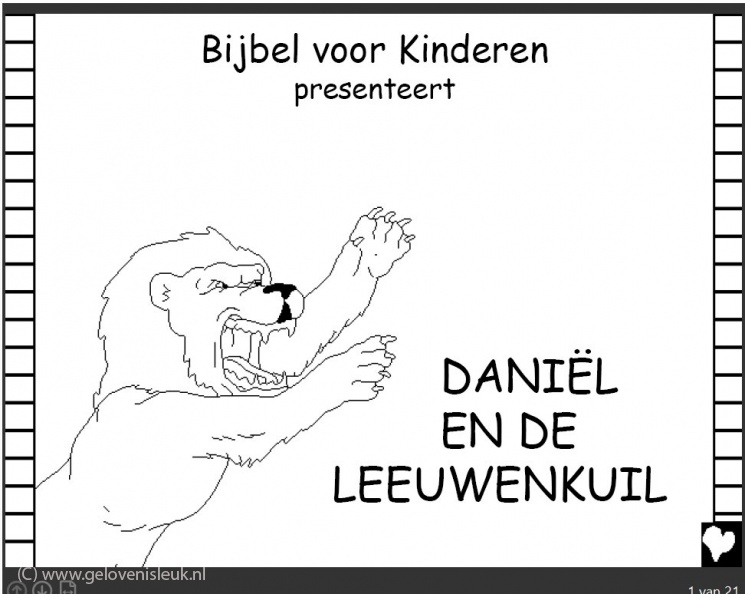 Daniel en de leeuwenkuil
