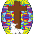 kruis met lam